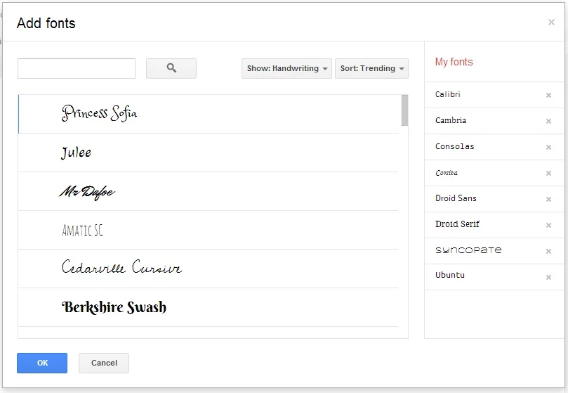 Google Drive fonts 2 - for some reason we don't have an alt tag here