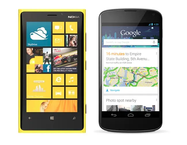 Windows Phone with Nexus 4 - for some reason we don't have an alt tag here
