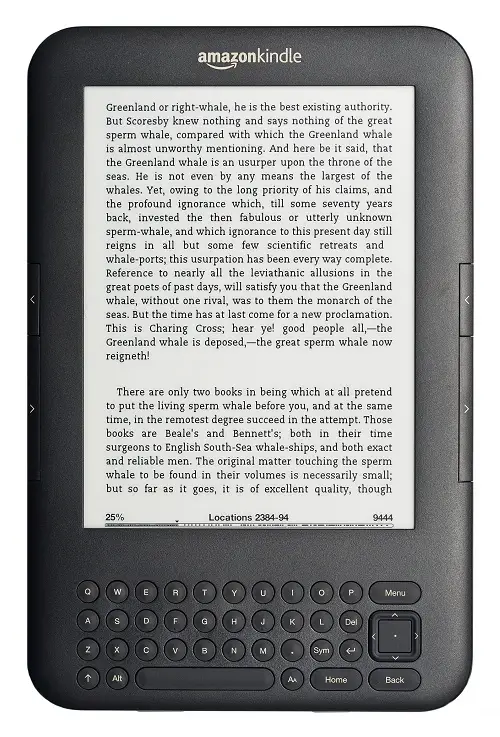 Amazon Kindle 3 - for some reason we don't have an alt tag here