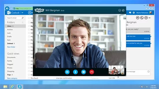 Skype in Outlookcom - for some reason we don't have an alt tag here