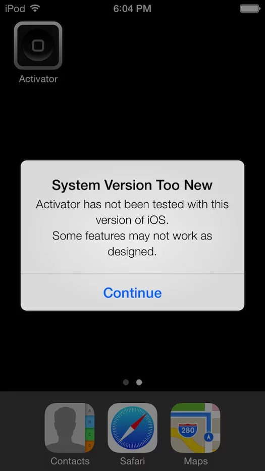Activator iOS 7 - for some reason we don't have an alt tag here