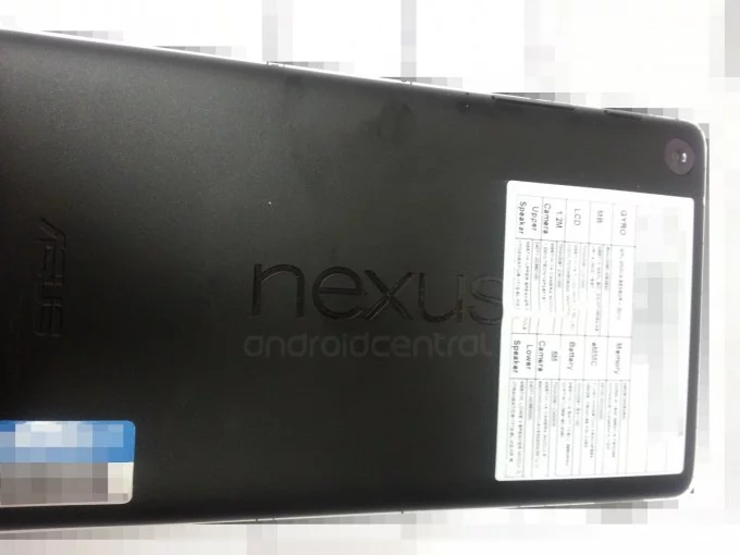 new nexus 7 leak - for some reason we don't have an alt tag here