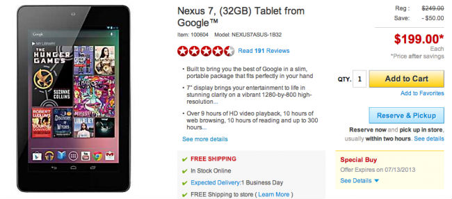 nexus 7 staples sale - for some reason we don't have an alt tag here