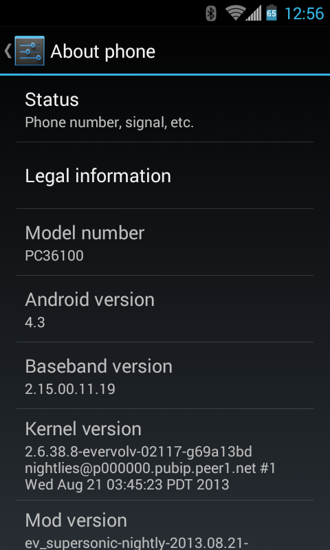 Evervolv Android 4.3 on the original EVO 4G