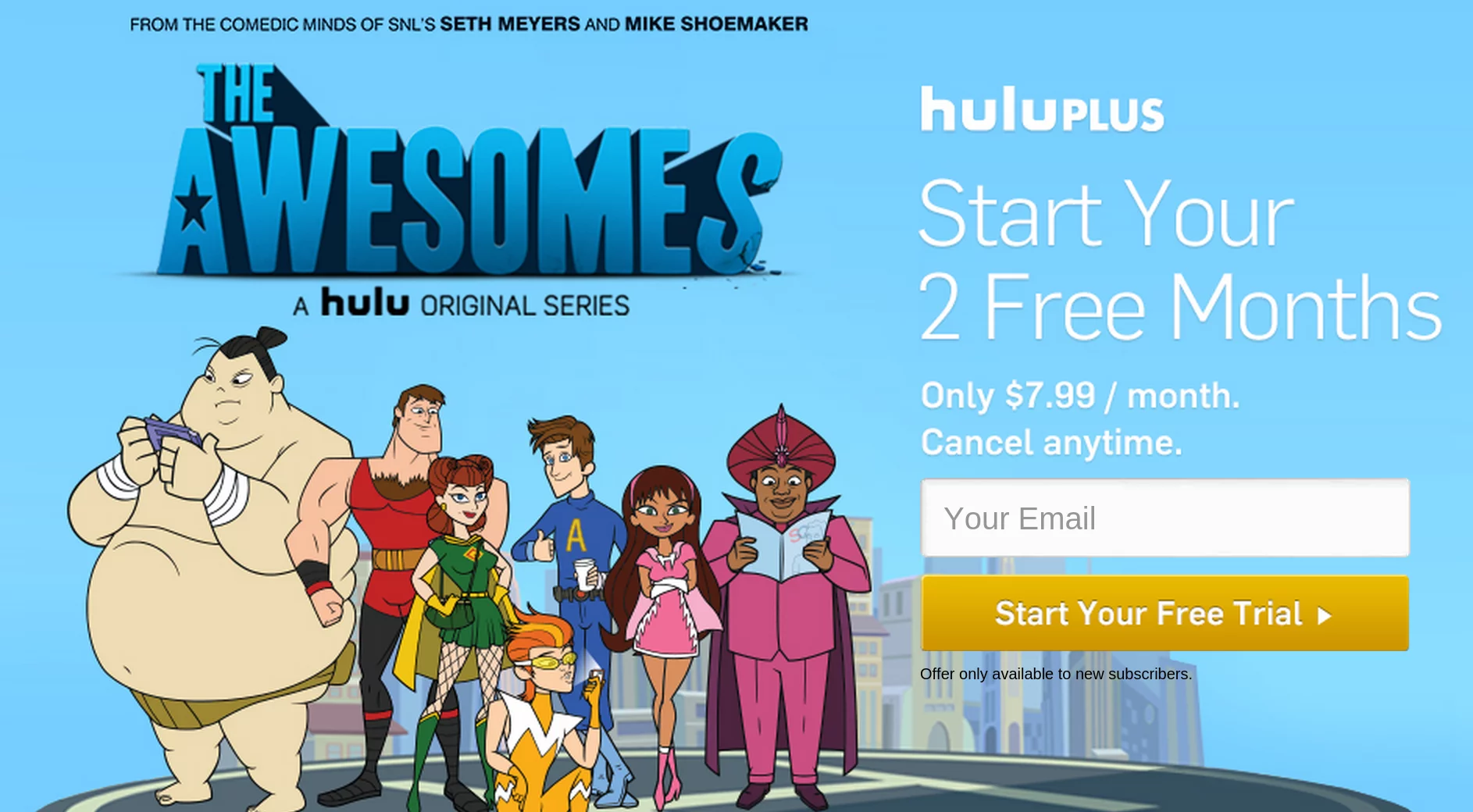Hulu 2 months - for some reason we don't have an alt tag here