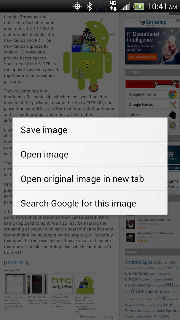 Using Chrome Image Search