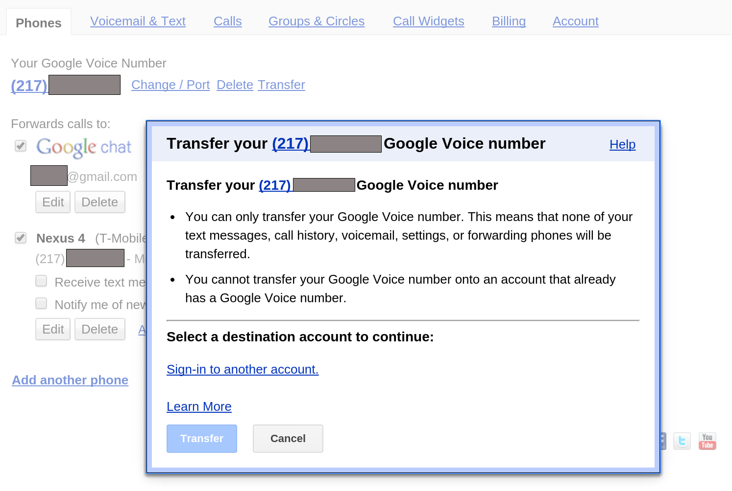 Google Voice number transfer - for some reason we don't have an alt tag here