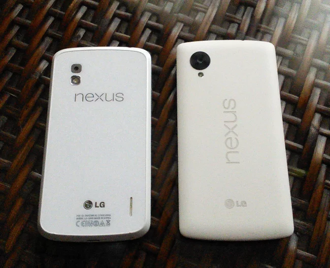 Nexus 4 and Nexus 5 - for some reason we don't have an alt tag here