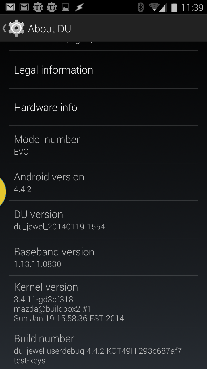 Dirty Unicorns 4.4.2 for the HTC EVO 4G LTE