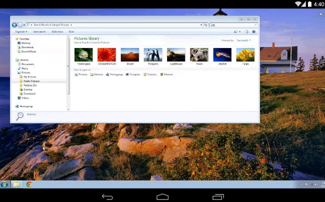 Chrome Remote Desktop for Android - for some reason we don't have an alt tag here