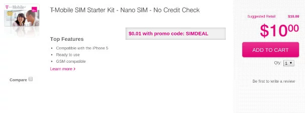 T Mobile SIM deal - for some reason we don't have an alt tag here