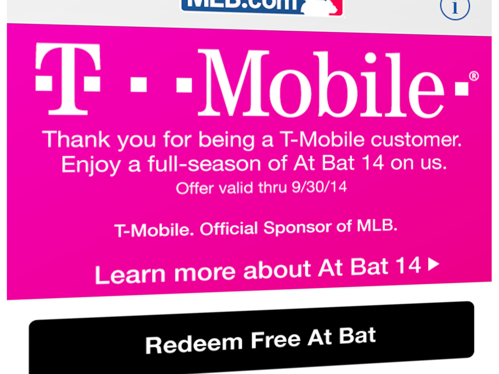 t mobile mlb promo - for some reason we don't have an alt tag here