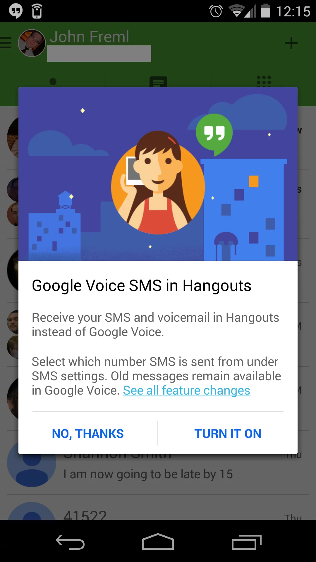 Hangouts integration - for some reason we don't have an alt tag here