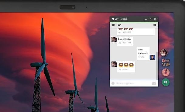 New Hangouts Chrome app - for some reason we don't have an alt tag here