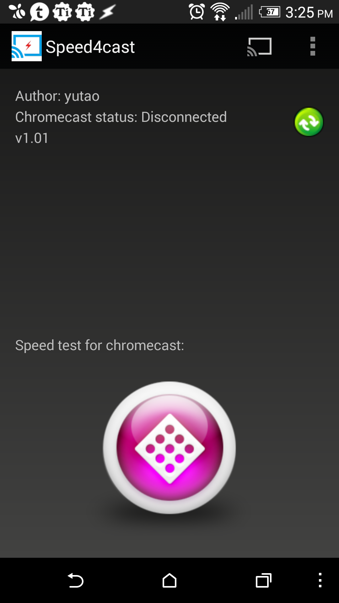 Speed4cast main screen