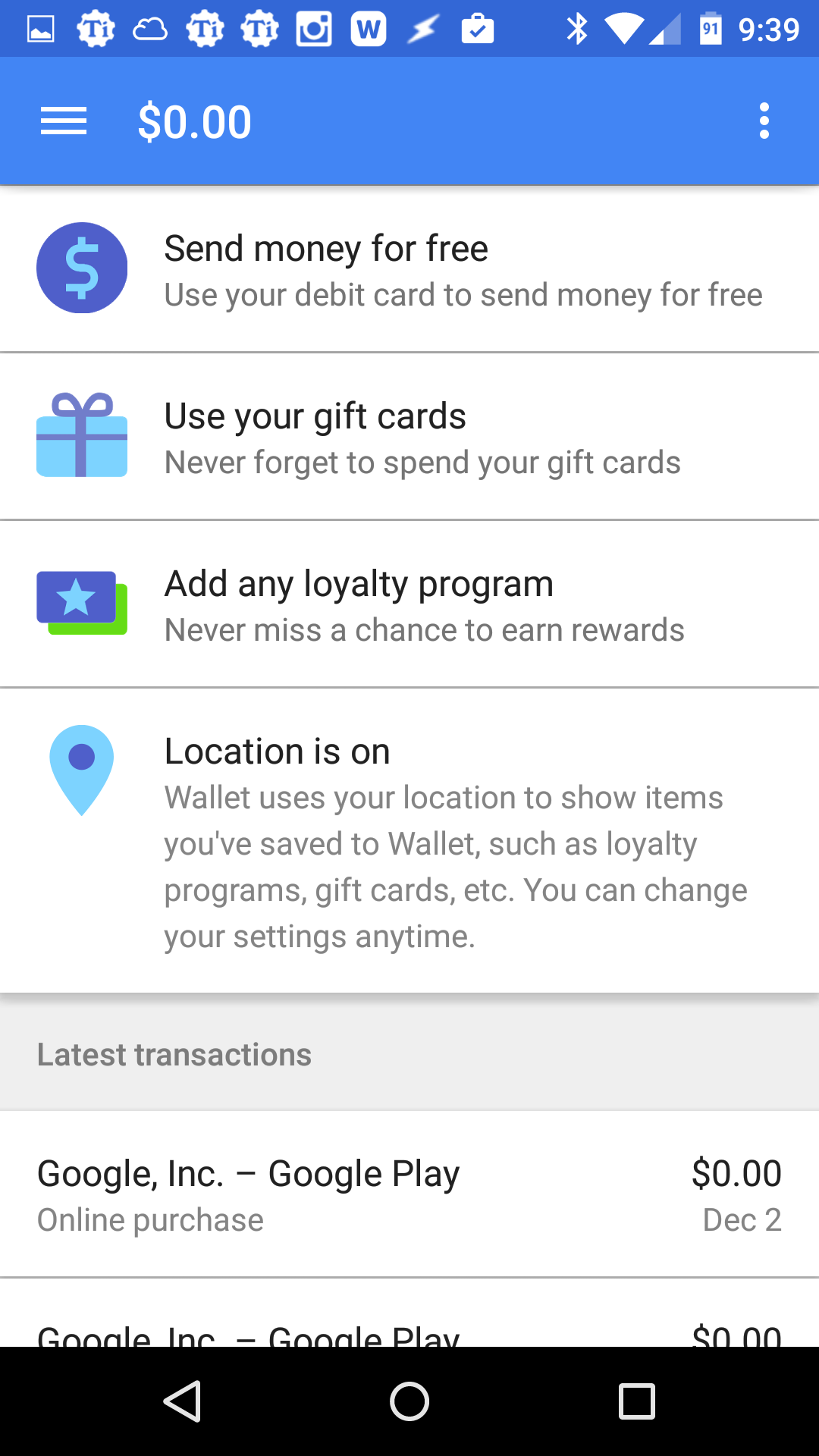 Google Wallet - I got Scrooged