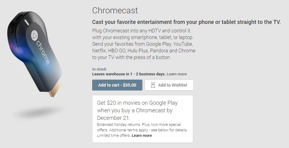 Chromecast deal - for some reason we don't have an alt tag here