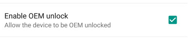 Enable OEM unlock - for some reason we don't have an alt tag here