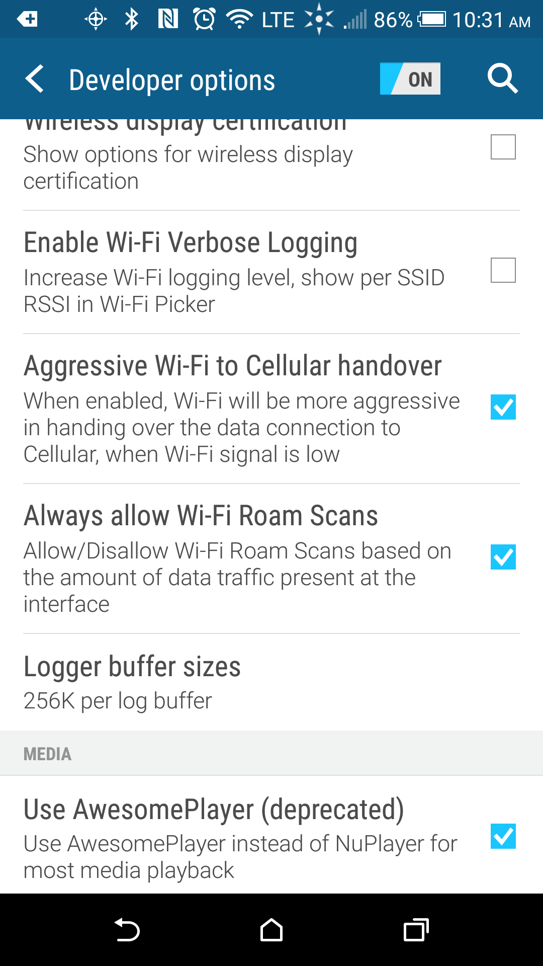 Aggressive Wi-Fi to Cellular handover