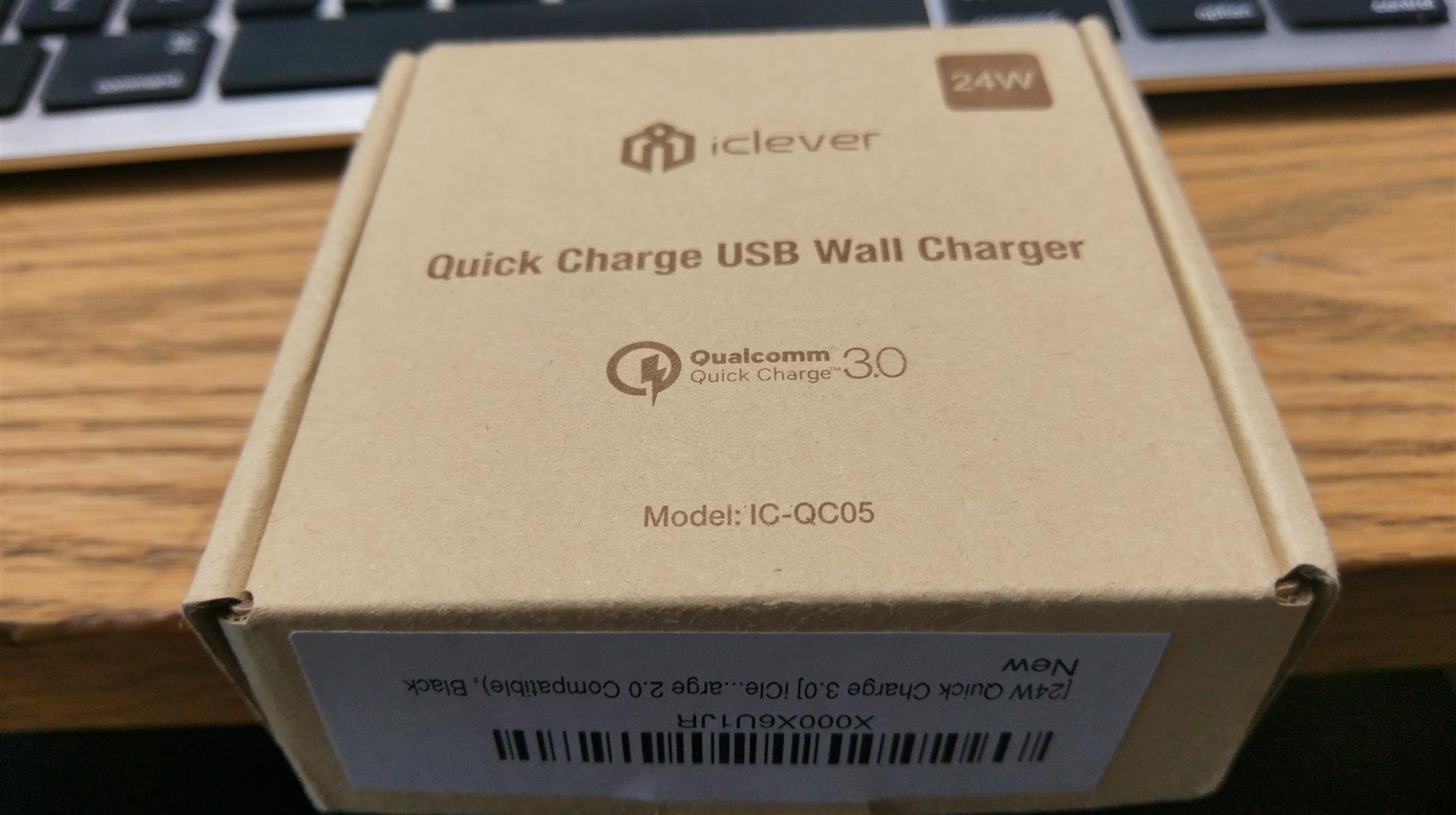 iClever 24W Qualcomm Quick Charge 3.0 charger