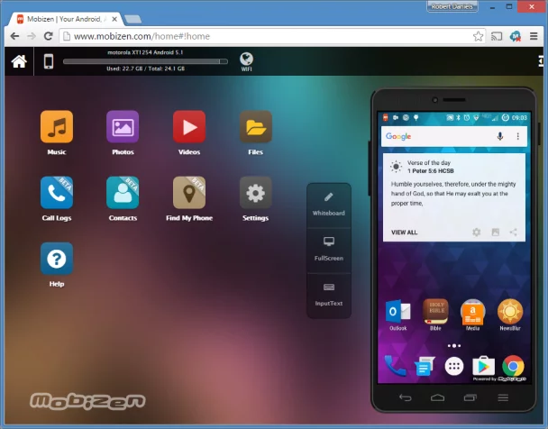 Mobizen Web Client