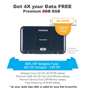 FreedomPop 8GB + Netgear LTE router Deal