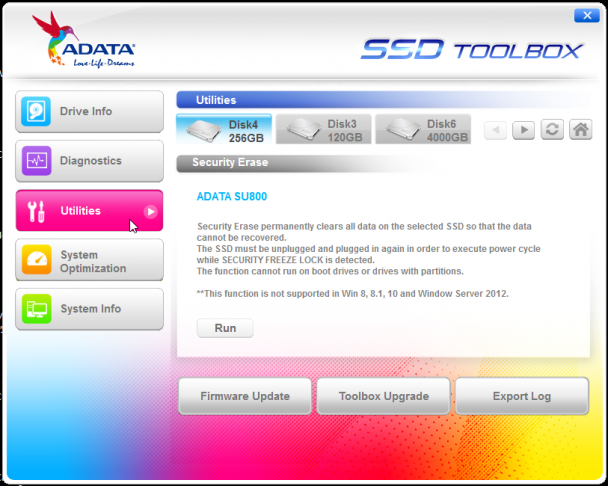 2017 03 04 21 42 23 ADATA SSD ToolBox - for some reason we don't have an alt tag here