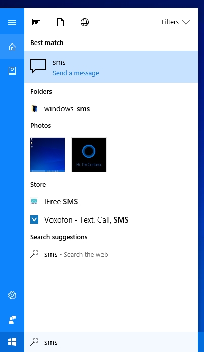 Windows SMS
