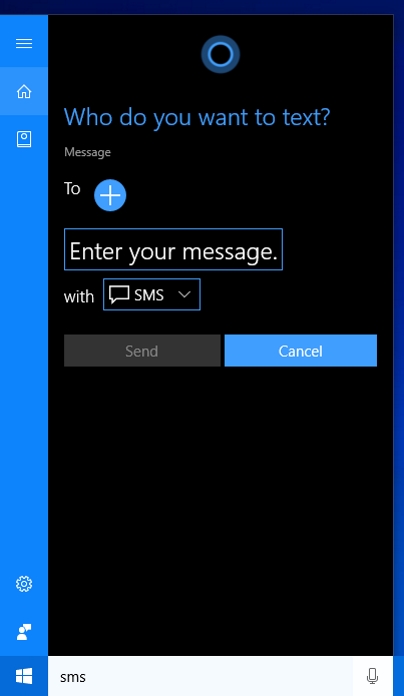 Windows Text Messages
