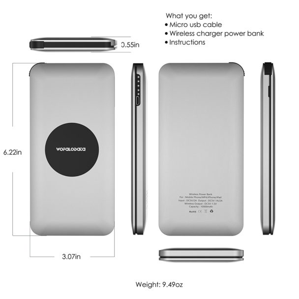 Wofalodata 10,000 mAh charger