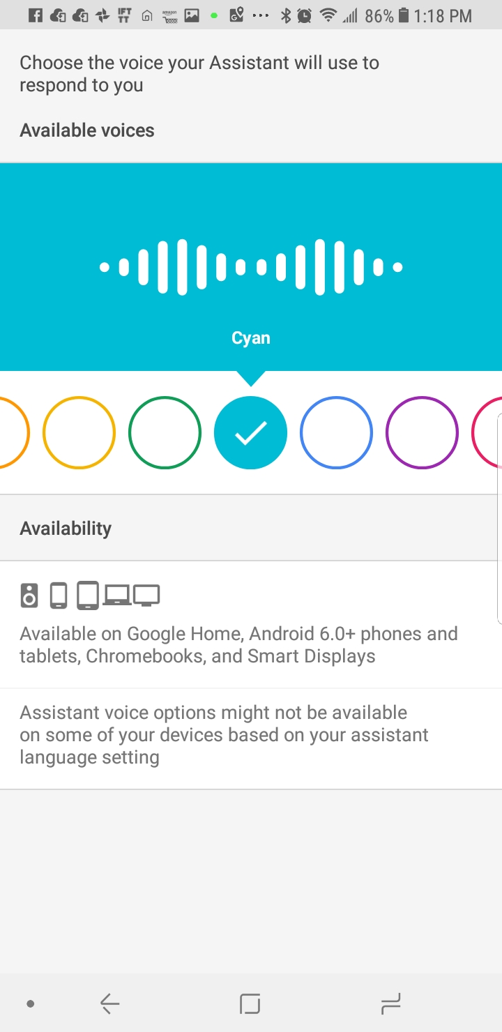 Google Assistant Voice Change
