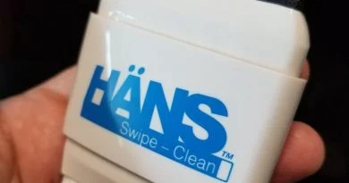 Hans swipe clean