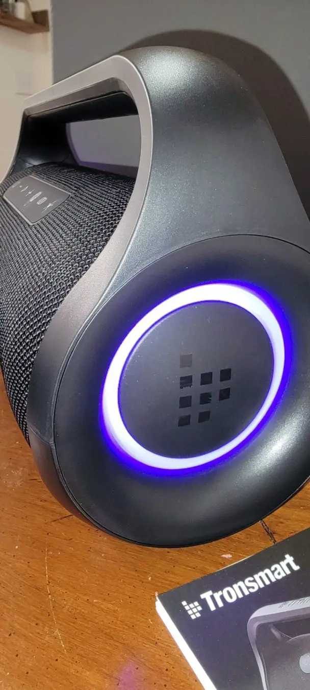 Tronsmart Bang Mini subwoofer lights up multiple colors