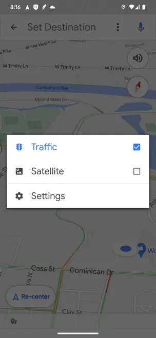 Google Maps post 11/21/22 driving mode