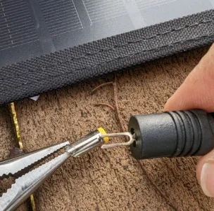 Rockpals busted solar panel plug