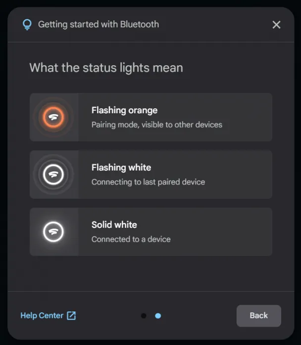 Stadia Bluetooth Mode update graphics