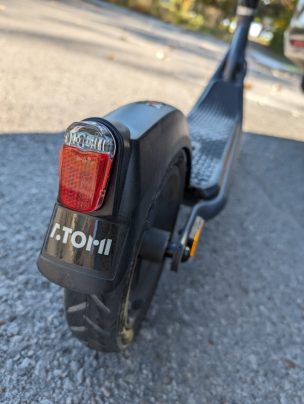 Atomi E20 electric scooter rear bumper sticker